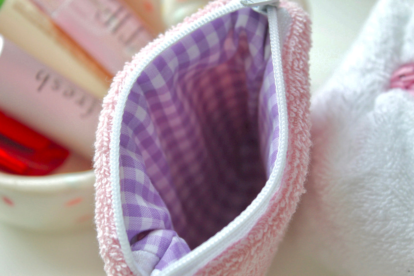 Mini Pouch - Pink Terry