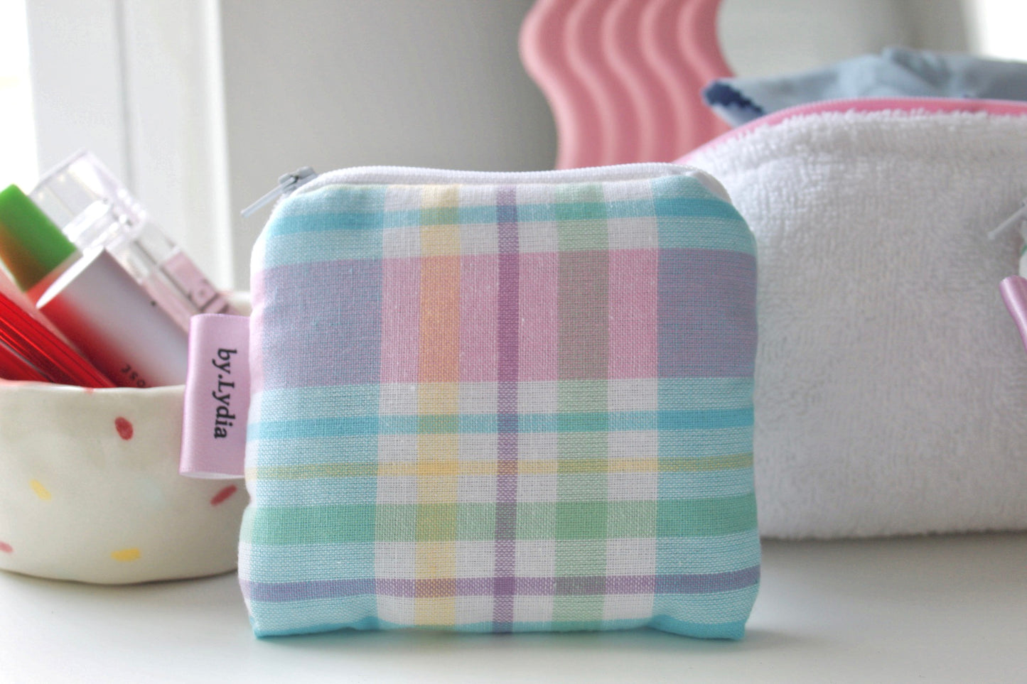 Mini Pouch - Spring Plaid