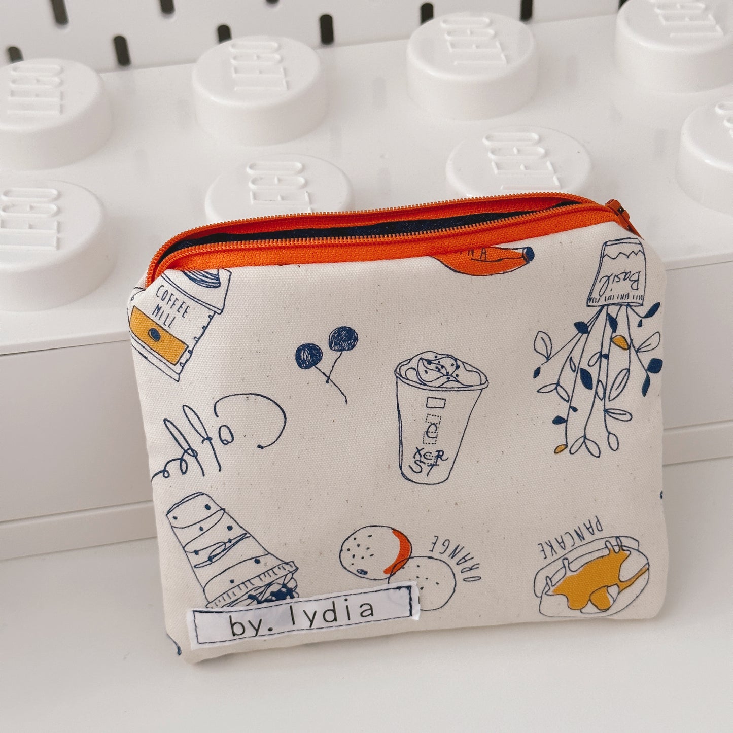 Small Flat Pouch - Morning Cafe