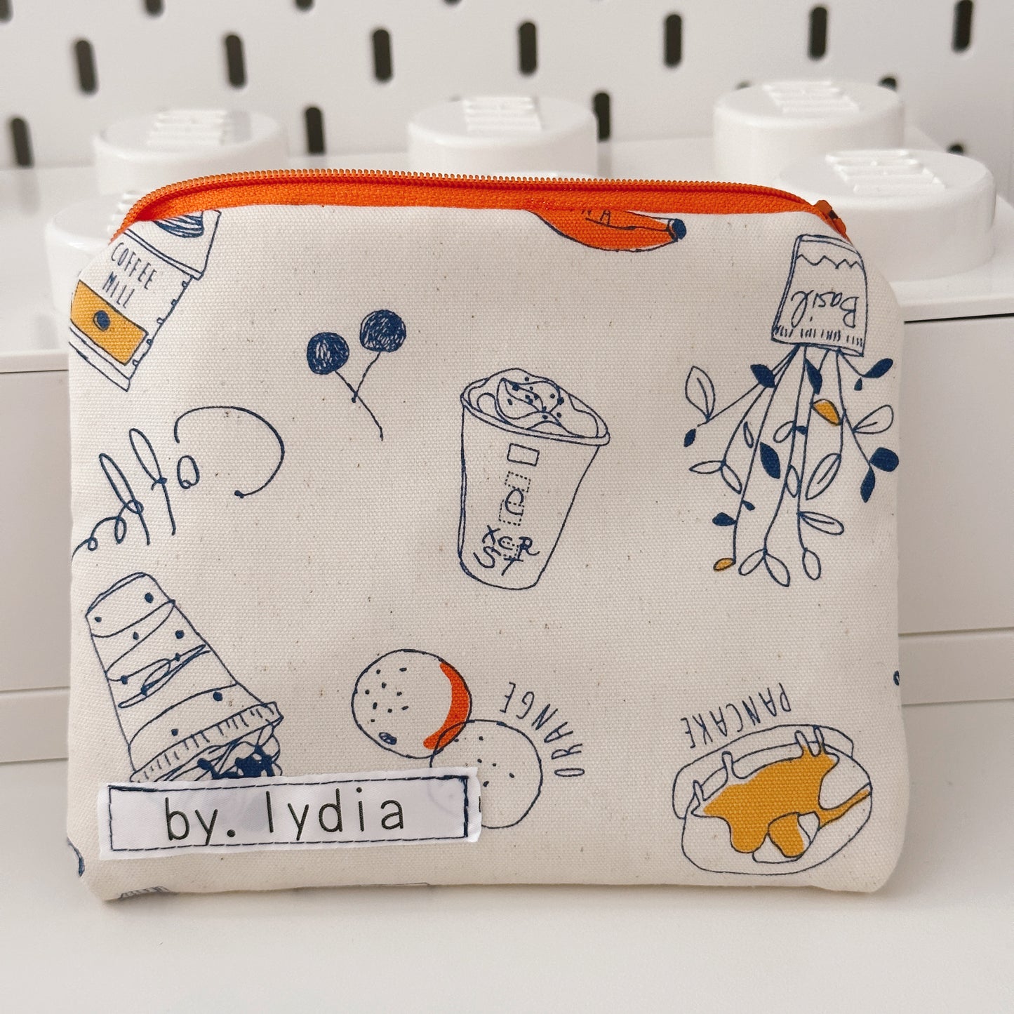 Small Flat Pouch - Morning Cafe