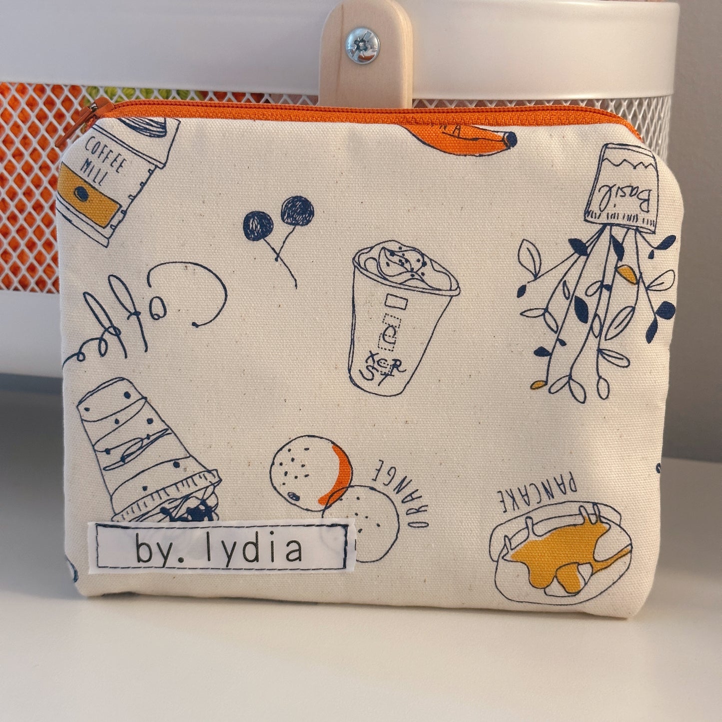 Small Flat Pouch - Morning Cafe