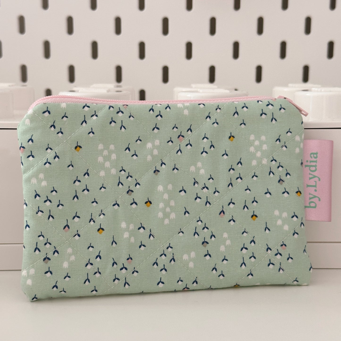 Small Flat Pouch - Mint Field
