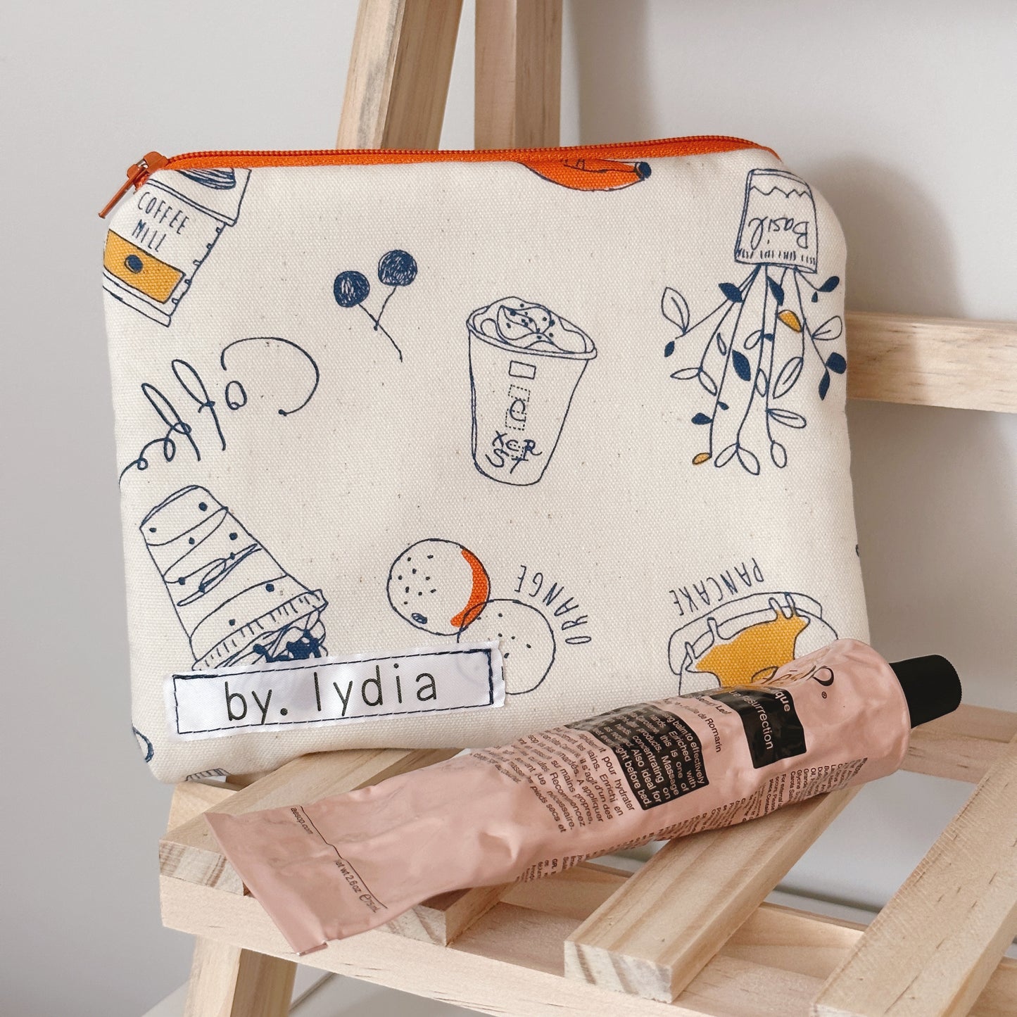 Small Flat Pouch - Morning Cafe