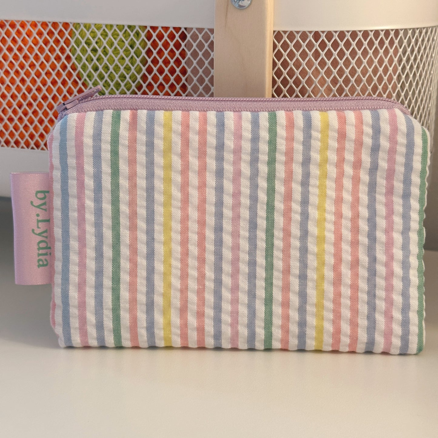 Small Flat Pouch - Summer Stripe
